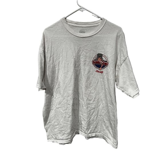 Bubba Gump Men's Vintage Short Sleeve Spiral Words Graphic T-Shirt White Size XL - Picture 1 of 7